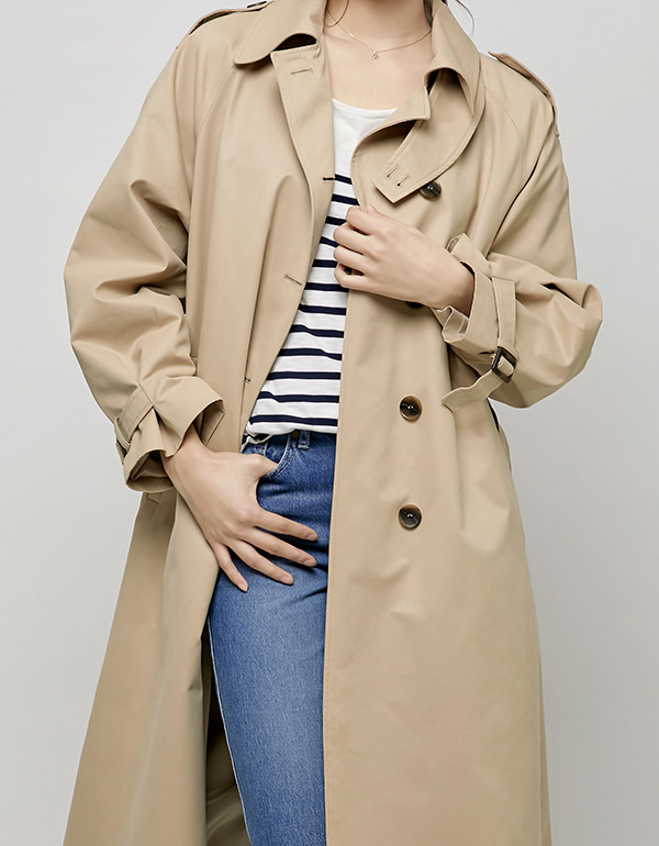 [STEADY] Classic over trench coat